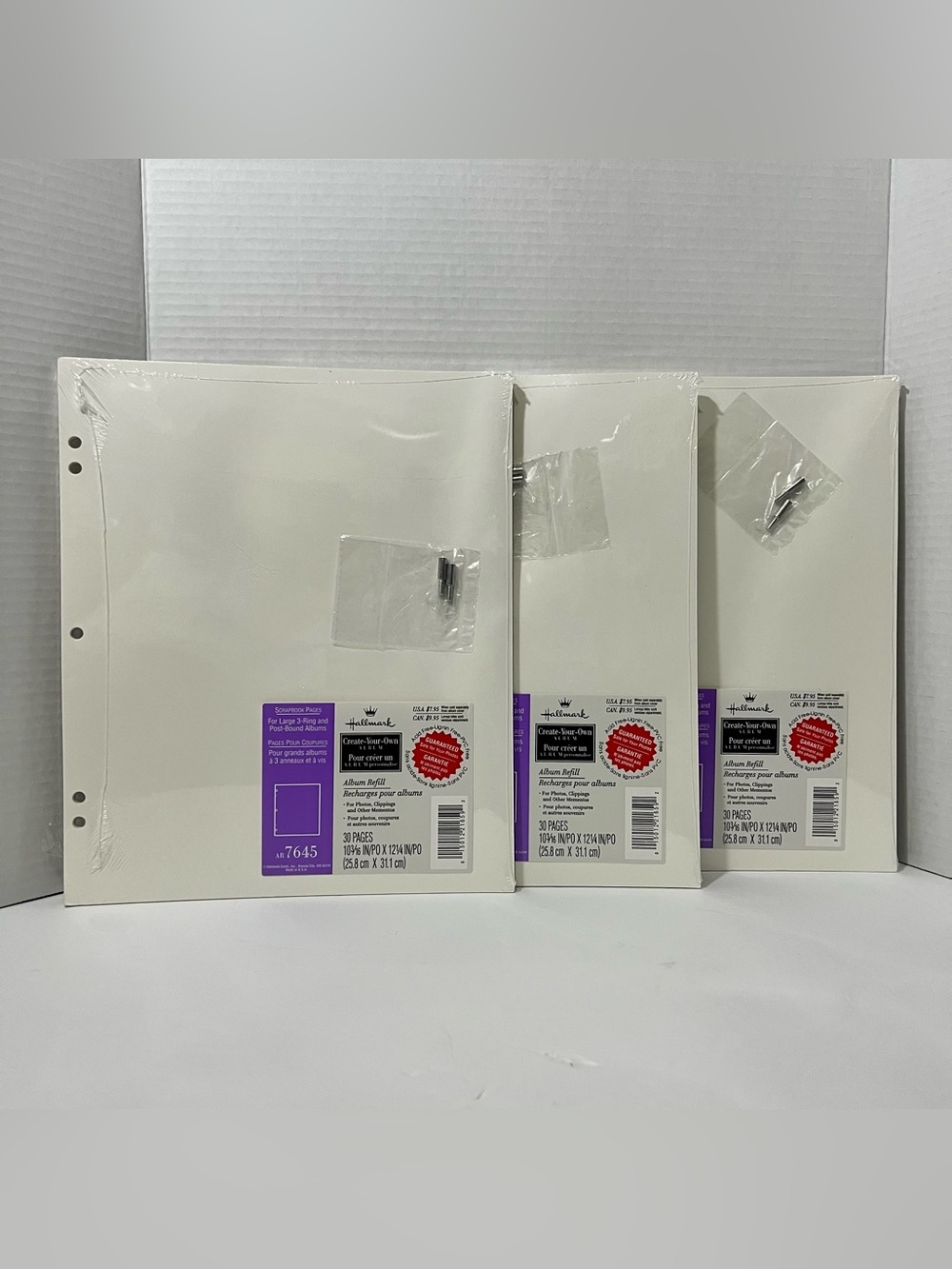 3 Packs Hallmark Choose-Your-Own Refill Page Large Post-Bound Album AR7645
